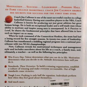 A Passion To Lead By Jim Calhoun