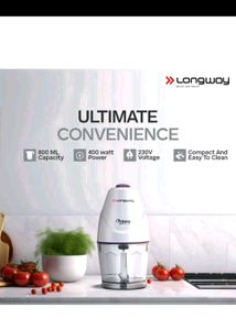 Longway Chef 400 Watts|Twin Blade Technology, 800