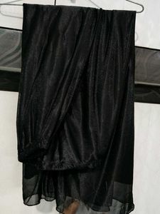 Black and cream colour party wear beautiful dress
