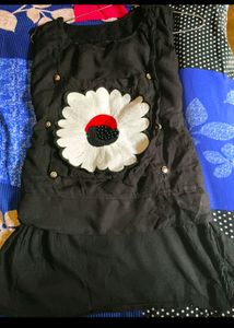 Black Flower Top