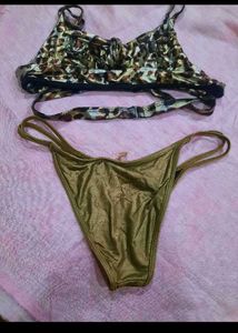 Leopard Print Bikini Set