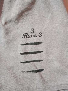 Grey &#39;Race 3&#39; Shorts