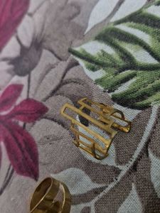 6 Pcs Vintage Gold Tone Ring Set