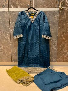 Navy Blue Kurta Set