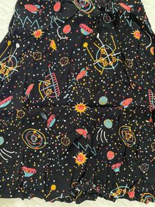 ONLY Women Black Printed A-LineNWTDress