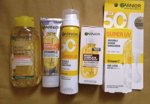 Garnier Skincare products vitamin c range