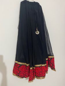Bold Black & Red Lehenga Choli