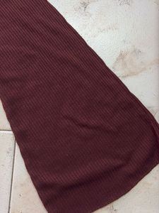 Burgundy Long Sleeve Top
