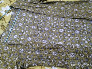 Olive Green Floral Print Top
