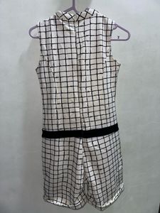 Kids Checkered Romper - Size 38