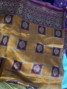 New Saree Yellow Look