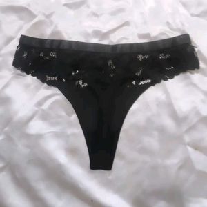 Black Lace Thong panty