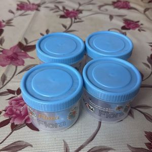 Set Of 4 Containers With Spoons
