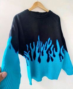 BLUE FLAMES SWEATER 🥶