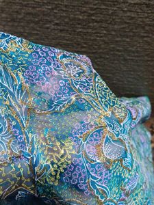 Fancy Fabric With Gold Work