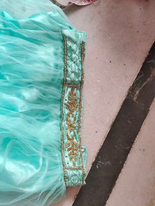 Beautiful - GreenAqua Dress For Childern