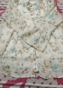 Printed Shirt Top