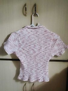 Striped Polo Top