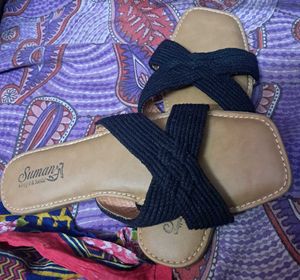 Stylish Black Strap Sandals