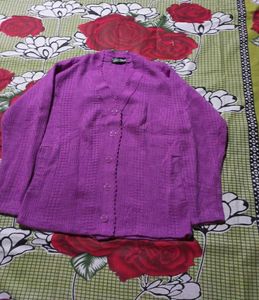Purple Cardigan used
