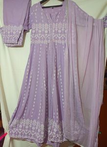 3 Pcs Anarkali Suits Set