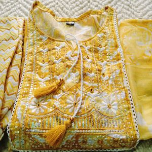 Printed Jaipuri Cotton Kurti Set For Women