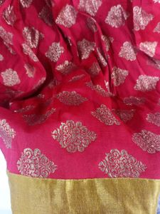Red &amp; Gold Ethnic Skirt