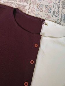 Two-Tone Long Sleeve Top