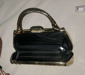 Vintage Gold Rose Clutch