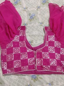 Frill Bell Sleeve Ready Made Blouse