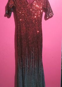 Fitting Red Dazzling Gawn(Flexible,bust Size 32/34
