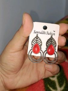 Red Stone Earrings