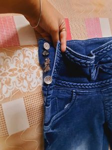 Navy Blue High Waist Jeans