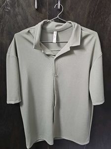 Unused: Casual Olive Green Shirt