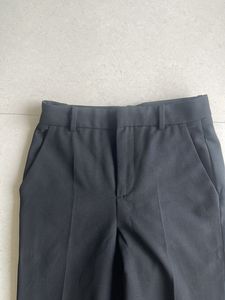 Zara Black Formal Trouser With Hem Slit