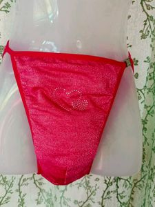 Mens Sexy Red Shimmery G String Briefs
