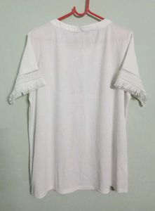Max Western White Top - XL Size