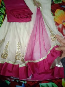 White Dresstraditional Anarkali dress