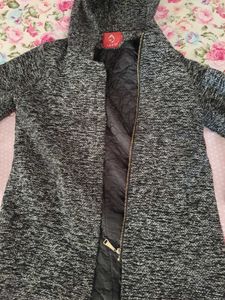 Stylish Grey Hooded Jacket