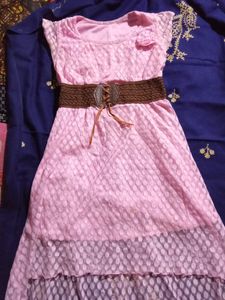 Beautiful Pink Colour Drees