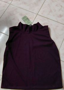 Sleeveless Purple Top New With Tag