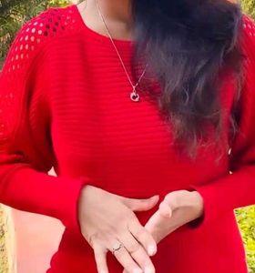 Christmas 🎄 Red Design Long Sweater