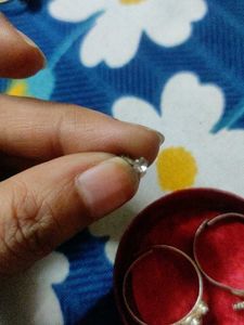 Silver Toe Rings And Nose Pin