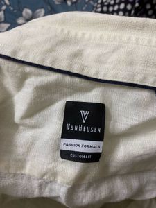 Van Heusen MEN BEIGE REGULAR FIT SOLIDHALF SLEEVE