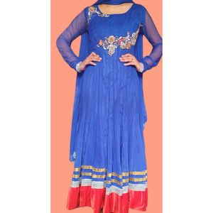 Royal Blue Anarkali Suit