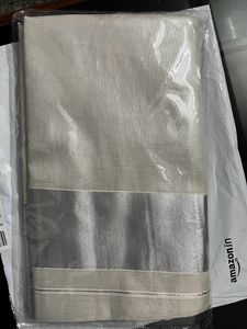 Onam Kerala Silver Tissue Silk Saree