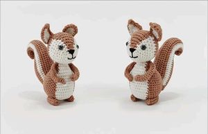 Crochet Squirrel Plush