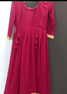 Rose Pink Anarkali Suit