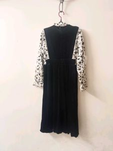Elegant Black Floral Dress