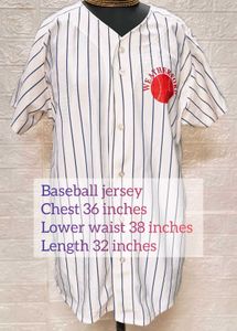 Unisex Baseball Jersey Chest Size 36